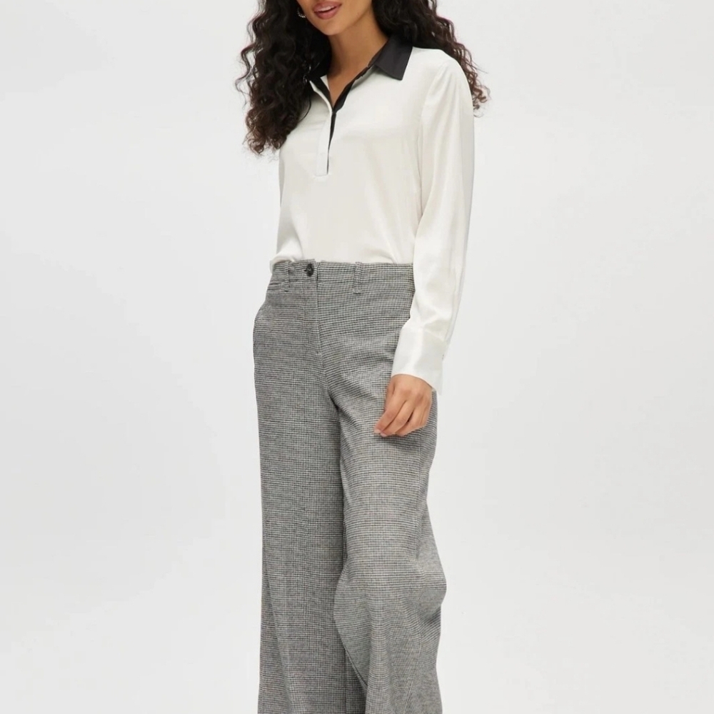 Hilary Radley Women's Front Slash Pockets Stretch Brushed Pants, New - Picture 5 of 8